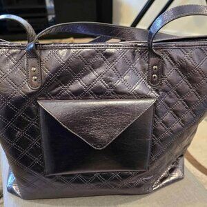 Large Silver handbag tote